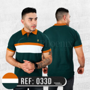 camiseta_polo_verde_militar_blanco_y_naranja_1